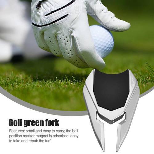 Ball Magnetic Metal Marker With Hook Standard Tool Golf Ridge Green Fork Golf Sport Accesories Golf Repair Tool