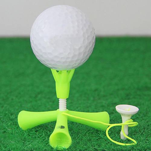 Golf Tee Free Adjustable Telescopic Ball Studs Triangle Ball Seat Golf Training Ball Tee Magnetic Step Down Golf Ball Holder Tee