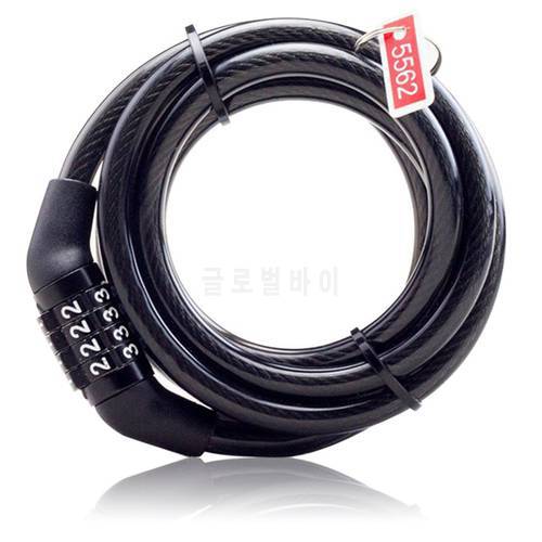 Multifunctional Bicycle Lock Anti-Theft Security Code Combination Lock Strengthen Steel Universal Mountain Bike Cable Lock Hot