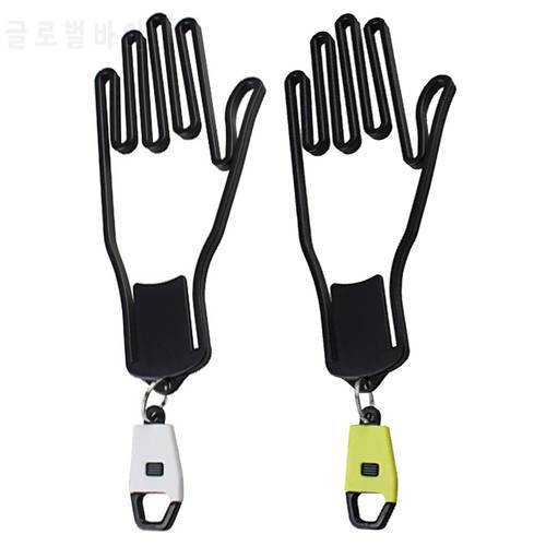 Portable Golf Glove Keychain Holder Rack Frame Dryer Hanger Stretcher Sports Golfer Tool Hand Shaped Glove for Goalkeeper