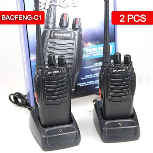 2PCS Baofeng BF-C1 Walkie Talkie 888s UHF 5W 400-470MHz BF888s BF 888S H777 Cheap Two Way Radio with H-777 Talkie Walkie