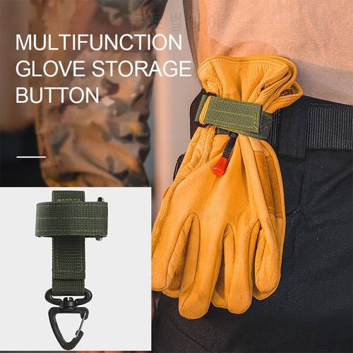 Multi-purpose Glove Hook 360 Degree Rotated Clip Military Fan Outdoor Gloves Climbing Rope Storage Buckle Camping Hanging Buckle