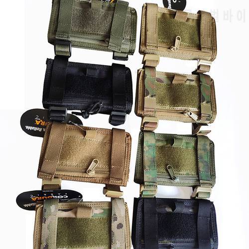 Paintball Tactical Arm Sleeve Pocket Map Case Documets Holder Pouch Zipper Bag TC0176