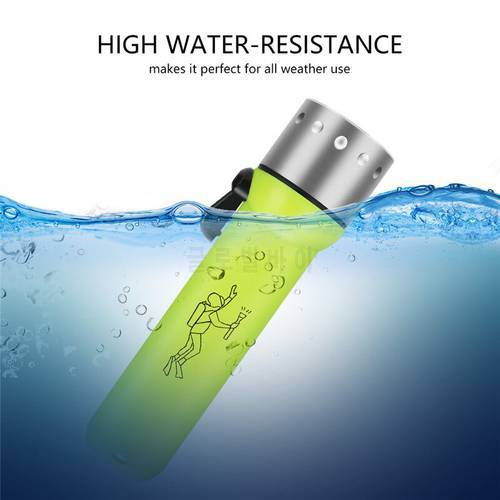 LED Waterproof Scuba Diver Diving Flashlight Underwater Dive Torch Light Lamp for Power By 4*AAA/18650 Battery