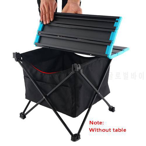 Outdoor Folding Table Storage Hanging Basket Waterproof Picnic Camping Pouch Organizer Barbecue Table Oxford Fabric Bag