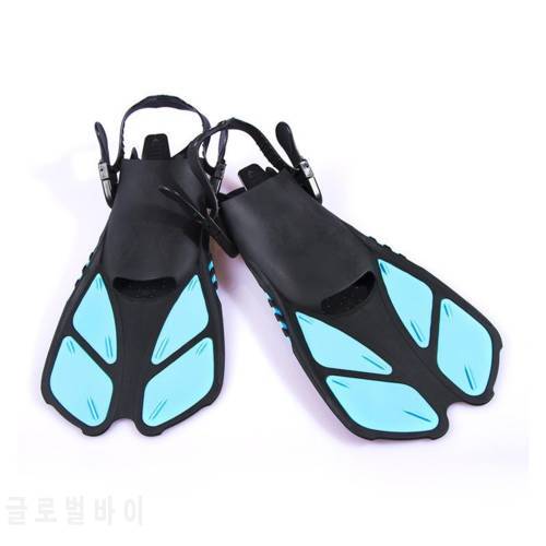 Adjustable Swimming Fins Adult Snorkel Foot Flippers Diving Fins Beginner Water Sports Equipment Portable Diving Flippers -10