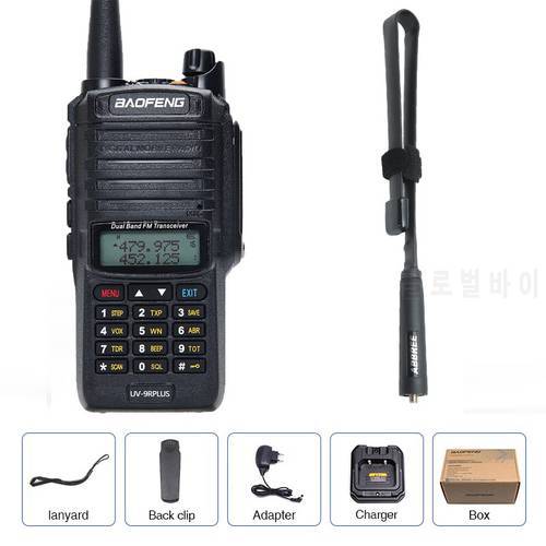2023 Baofeng UV-9R Plus Waterproof IP68 Walkie Talkie 10W High Power CB Ham 50 KM Long Range Portable Two Way Radio for Hunting