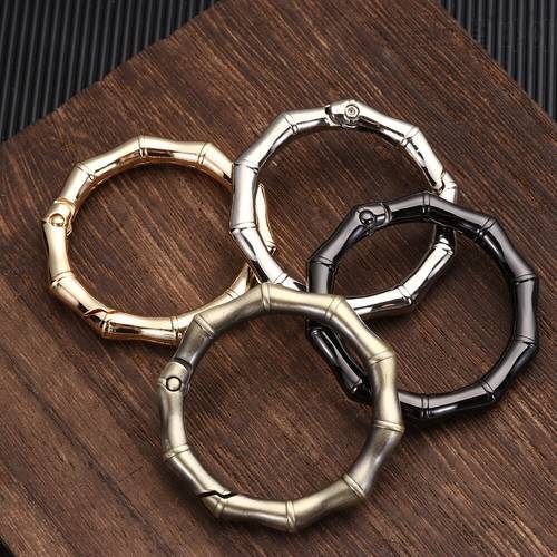 New Classic Concise Mini Spring Hanging Alloy Keychain Buckles S button Camping Hiking Home Tools Outdoor Sports Accessories