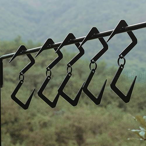 Extra Large S Shape Hooks Heavy-Duty Outdoor Camping Storage Hook Stainless Steel S-Shaped Pot Pan Hanging Buckles