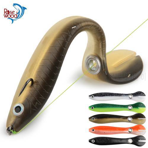 Rosewood A Mock Lure Can Bounce With Slip Mechanism Artificial Swimming Soft Fishing Bait For Bass/Trout/Pike Spring Autumn