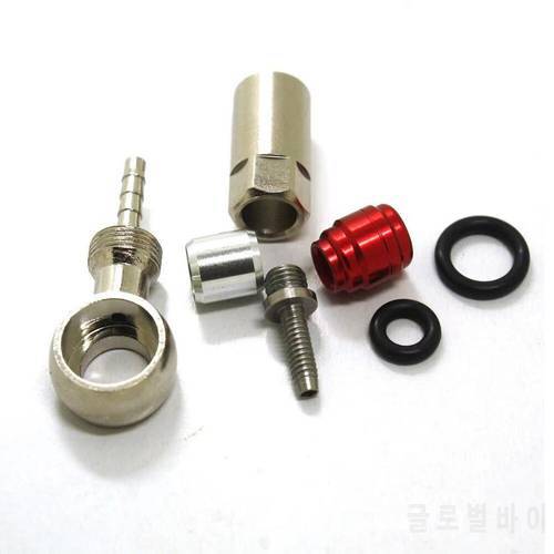 Bike Bicycle Cable End Banjo Set Hose Connector For SRAM LEVEL RED HRD ELIXIR Hydraulic Brake Cable Banjo Connector Oil Needle
