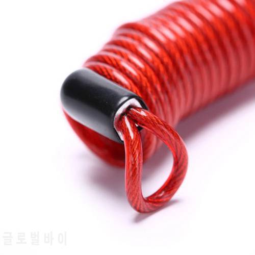 1M/1.5M/2.5M Motorcycle Scooter Disc Lock Cable Security Reminder Anti Theft Bike Moto Tools Bicycle Warning Spring Rope Wire