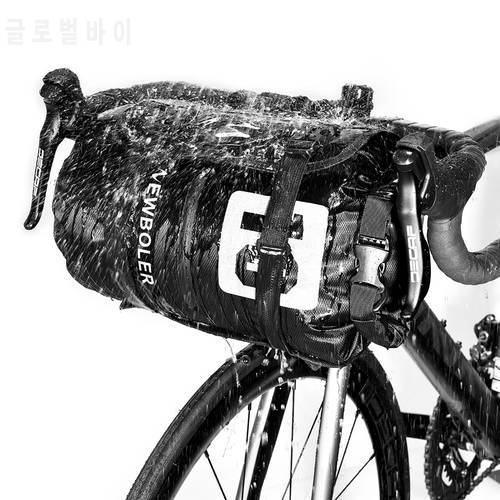 NEWBOLER Waterproof Bike Bag Bikepacking Handlebar Bag Front Tube Cycling Bag 15L/20L MTB Frame Trunk Road Bicycle Accessories