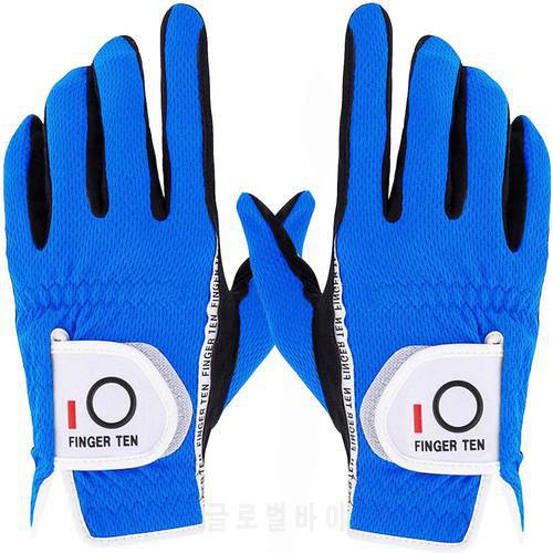 1 Pair Fabric Golf Gloves Men Rain Grip Wet S M ML L XL Left Right Hand Breathable Micro Fiber Glove Accessories Shipping