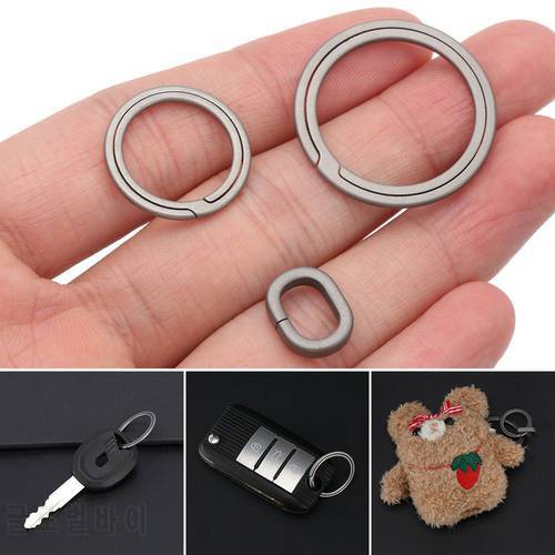 New Real Titanium Alloy Key Rings Keychains Buckle Pendant Super Lightweight Man Car Keychain for Male Creativity Gift