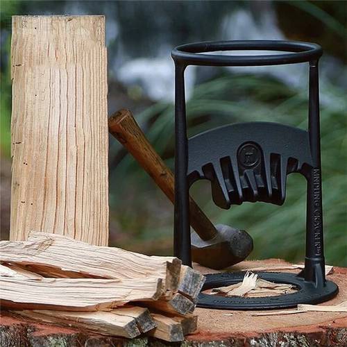 New-Firewood Distributor - Manual Firewood Distributor Wedge Hatchet - Handmade Cast Iron Kindling Firewood Splitter Ship