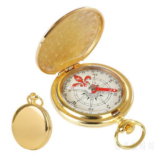 Portable Metal Flip Cover Pocket Watch Compass for Camping Hiking Hunting Boating Outdoor Emergency Survival Navigation Compass