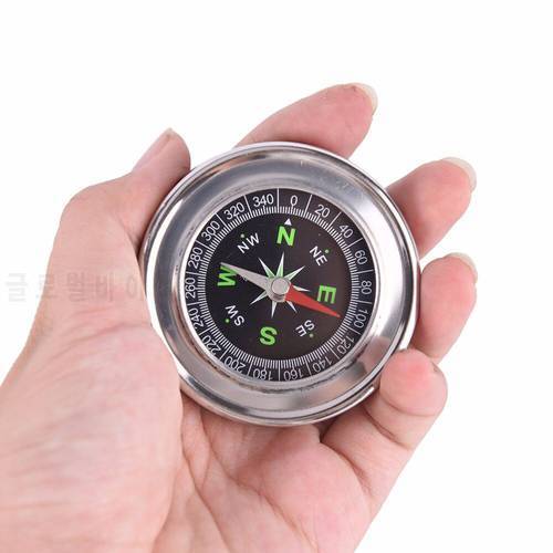 60mm Metal Stainless Steel Mini Handheld Portable Compass Student Climbing Hike Gift Navigation for Outdoor Activities