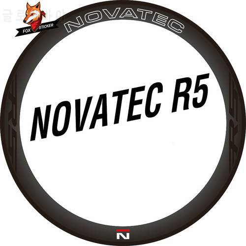 NOVATEC R5 Carbon Wheel Sticker Road Carbon Rim Vinyl Decal Color Custom Sticker for Rim 30/38/45/50/55/60/80/88mm