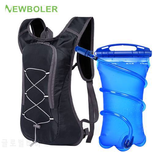 Breathable Ultralight Bicycle Backpack Running Vest Bag Cycling Marathon Portable Hydration Pack Bag option 3L Water Bladder