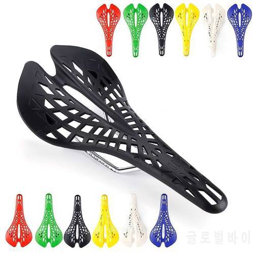 Bicycle Saddle Seat Cushion Spider Carbon Fiber PU Breathable Soft Cycling Accessories Mountain Road Bike Seats