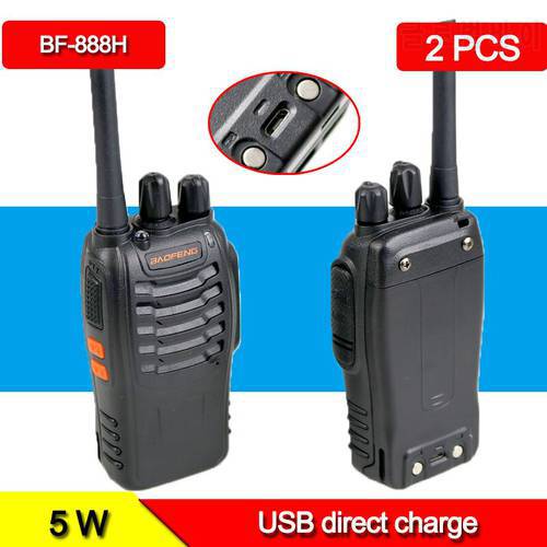 2PCS BF UHF 400-470MHz baofeng 888s Walkie Talkie USB Charger Baofeng bf888s Handy bf 888s baofeng 888 Two Way Radios BF-C1 H777