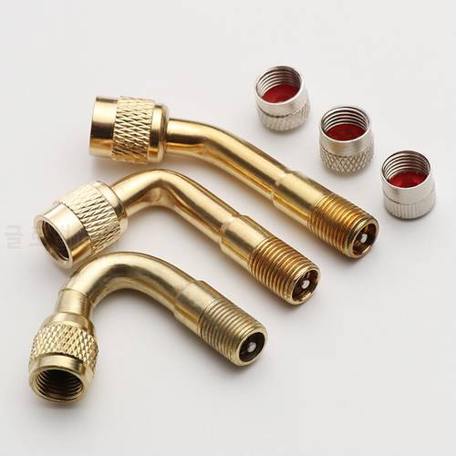 1Pc 45/90/135 Degree Air Tyre Valves For Truck Motorcycle Cycling Accessories Adapter Car Valve Extension Stem Brass High qualit