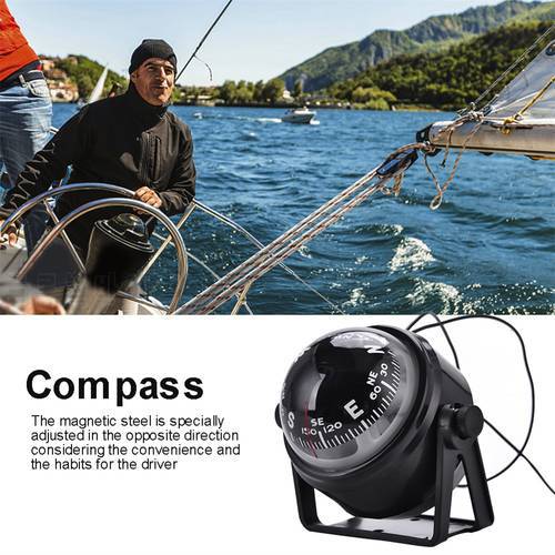 Military Digital Magnetic Compass, Outdoor High-precision LED Car, Marine Compass, Hiking, Sailing and Adventure Tools