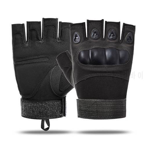 Outdoor Anti-slip Sports Mountaineering Protective Gloves Cycling Gloves Black Tactical Half Finger Gloves for Men Women new