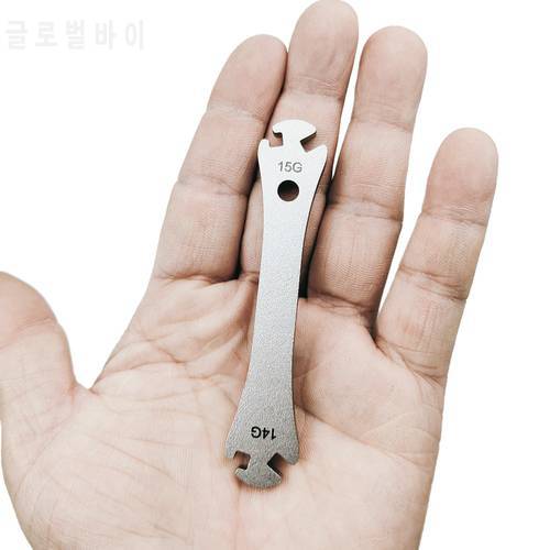 Stainless Steel Bicycle Spoke Wrench Bicycle Bike Rim Wheel Spoke Wrench Fastening Correction Device Repair Tool
