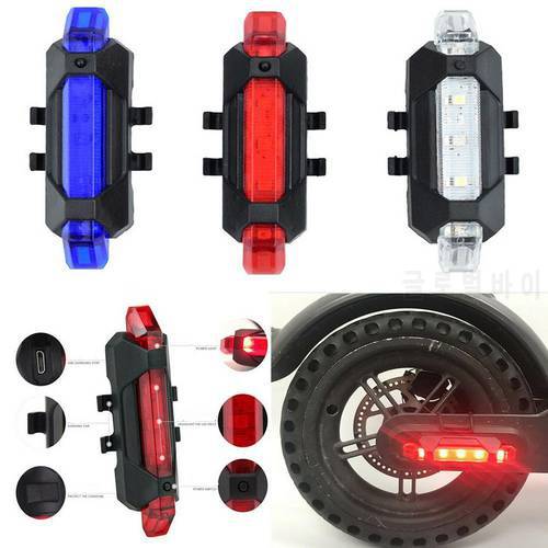 Warning LED Strip Flashlight Bar Lamp For Xiaomi 9 Electric Scooter Night Cycling Safety Decorative Light Scooter Parts