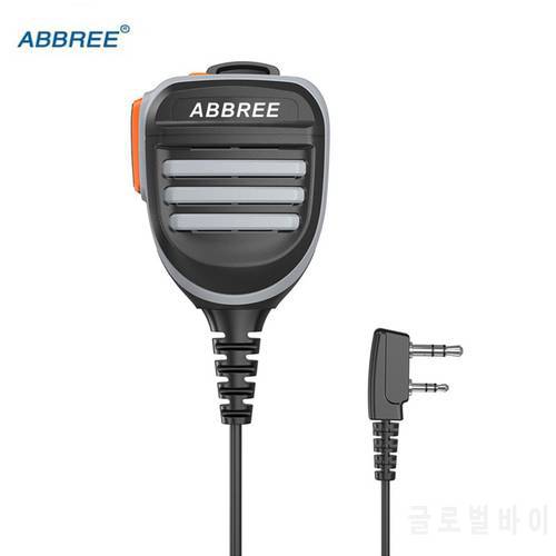 Abbree AR-780 PTT Remote Waterproof Speaker Mic Microphone for Two Way Radio Baofeng UV-5R BF-888S UV-10 UV-13PRO AR-518