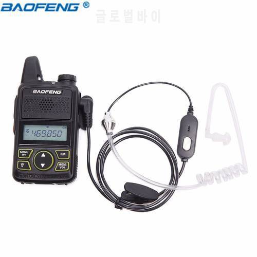 Baofeng Air Acoustic Tube 1 Pin PTT Earpiece Headset Mic Microphone for Baofeng BF-T1 BF-T8 BF-U9 UV-3R Walkie Talkie