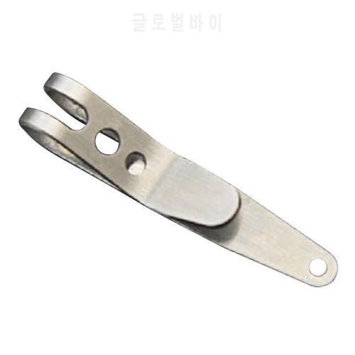 Stainless Steel Bag Waist Belt Hanging Clip Mini Silver Metal Key Buckles Portable Pocket Clips Carabiner Outdoor Gadgets