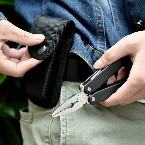 Tool Fold Plier Bag Army Knives Cover Bags Nylon Belt Loop Carry Storage Waist Pack Flashlight Pocket Holder Outdoor Camp Kit