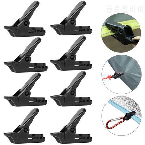 1/5/10Pcs Awning Clamp Tarp Clips Snap Hangers Tent Camping Survival Tighten Tool for Outdoor Camp Hike