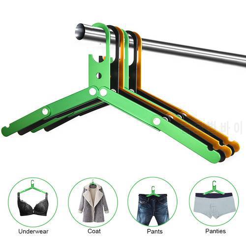 New Aluminum Alloy Folding Clothes Hanger Outdoor Camping Coat Drying Rack Space-saving Metal Hangers For Travel Accessories