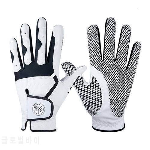 Genuine Leather Golf Gloves Men&39s Left Right Hand Soft Breathable Pure Sheepskin Golf Glove Breathable Wear-resistant Golf Glove