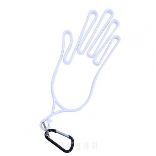 Golf Glove Stand Firm Plastic High Strength Golf Gloves Rack With Carabiner Golf Gloves Holder for Outdoor