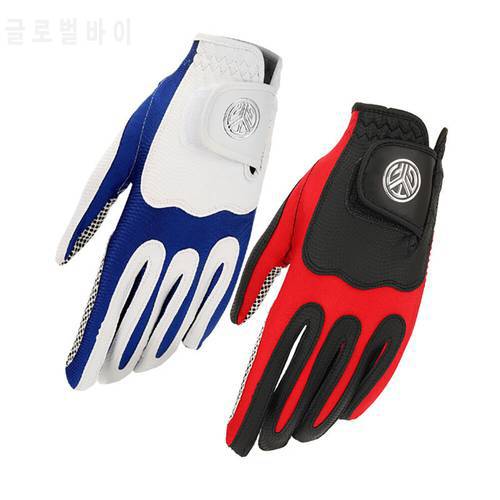 Golf Gloves 1PC Men&39s Glove Micro Fiber Soft 2 Color Left/Right Hand Anti-skidding Non Slip Particles Breathable Golf Glove