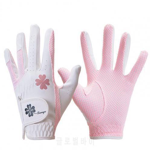 Female Golf Gloves Useful Fiber Washable Universal Women Use Golf Glove for Women Exercise Glove Compression Golf Glove