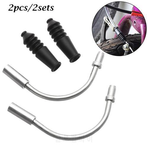 2Pcs/2Sets V Brake Noodles Cable Guide Bend Tube Pipe Sleeves Protector Hose Brake Noodle Bicycle Parts For MTB Mountain Bike