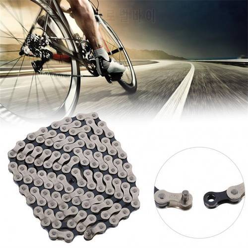 116 Links Wear-resistant Bicycle Chain 6 7 8 Speed Silver Mountain Road Bike Mtb Smooth Transmission Steel Chains Part Accessory