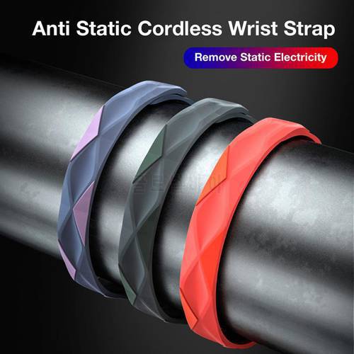 Electrostatic Eliminator Anti-static Bracelet Body Static Releaser Winter Sport Silicone Wireless Static Releaser WristBand