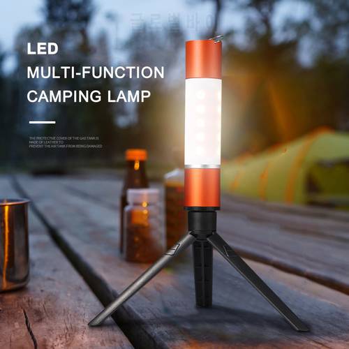USB Rechargeable Hanging Flashlight Zoomable Camping Tent Lamp Aluminum alloy LED Torch Outdoor Night Light w/ Tripod Nuts New
