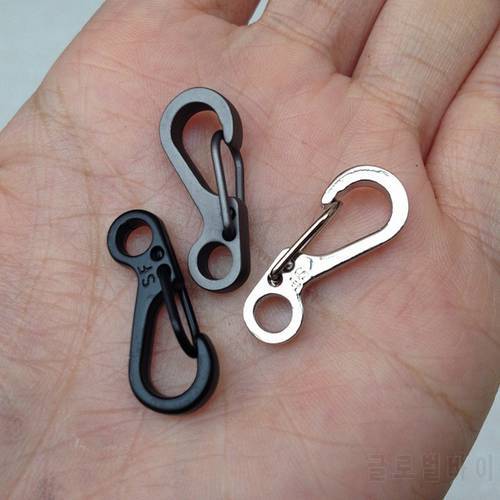1 Pcs Mini SF Spring Backpack Clasps Climbing Carabiners Equipment Survival EDC Paracord Snap Hook Keychainl Buckle Clip