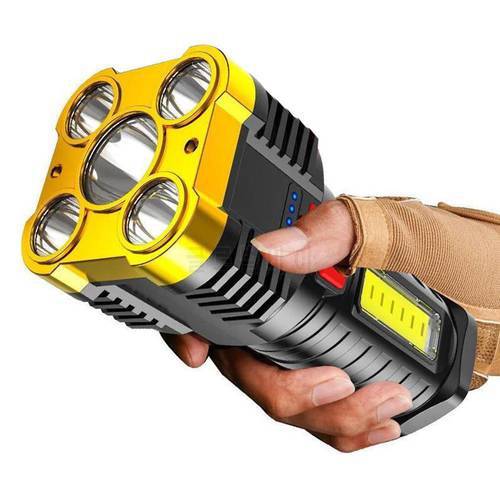 Five-Nuclear Explosion LED Flashlight Strong Light Rechargeable Super Bright Small Xenon Special Forces Outdoor Multi-Function