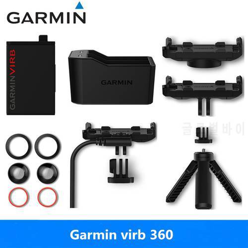 Garmin-Batería de cámara deportiva, cargador, soporte y otros accesorios originales, nueva caja, VIRB 360
