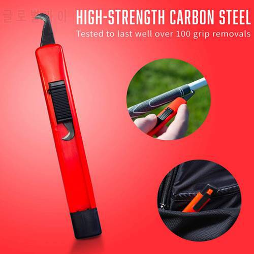 Steel Hook Blade for Golf Club Re-Gripping, Retractable Razor Knife with Comfort Grip Shingle Cutter Roofing Knife Re-grip Tools