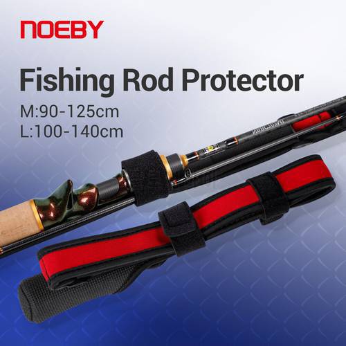 Noeby Fishing Rod Protector Ties Rope for 90-270cm rod Adjustable Strap Spinning Tie Storage Fishing Tackle